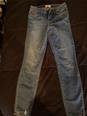 PAIGE Skinny Jeans in Light Wash Blue